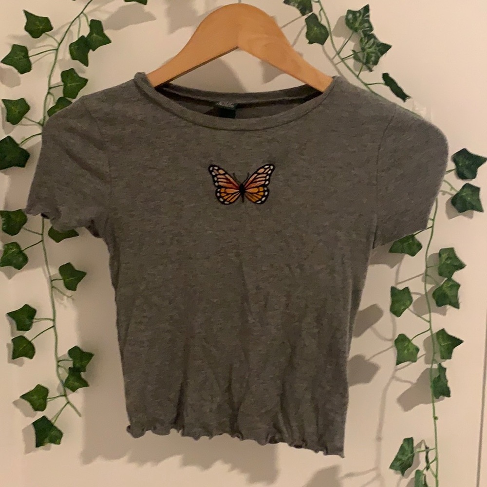 Trendy butterfly shirt